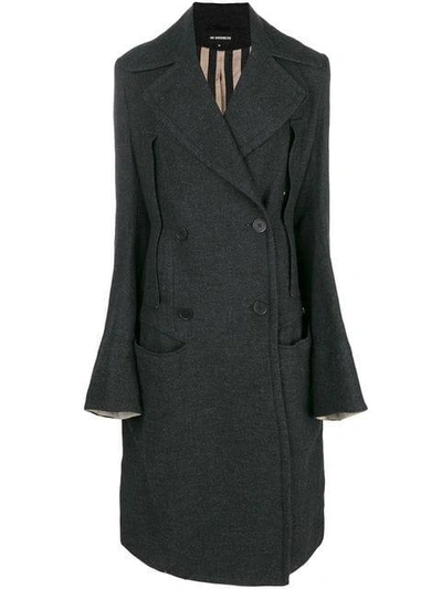 Ann Demeulemeester Double Breasted Coat In Grey