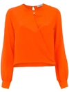 EGREY EGREY WRAP STYLE TOP - ORANGE