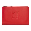 GIVENCHY GIVENCHY RED 4G EMBLEM POUCH