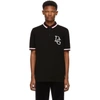 DOLCE & GABBANA DOLCE AND GABBANA BLACK LOGO POLO