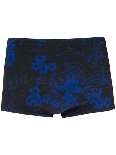 Track & Field Printed Trunks - 蓝色 In Blue