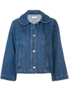 CO CO PETER PAN COLLARED JACKET - BLUE