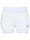 TRACK & FIELD TRACK & FIELD LAYERED SHORTS - WHITE