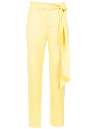 Tufi Duek Trousers With Bow Detail In Yellow