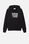 AMI ALEXANDRE MATTIUSSI HOODIE WITH PRINT THANK YOU FOR BEING A FRIEND,H18J06573012813420