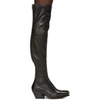 GIVENCHY GIVENCHY BLACK OVER-THE-KNEE COWBOY BOOTS