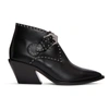 GIVENCHY GIVENCHY BLACK NAPPA ONE BUCKLE BOOTS