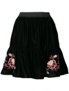 PINKO VELVET MINI SKIRT