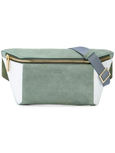 Buscemi Colour Block Belt Bag In Green