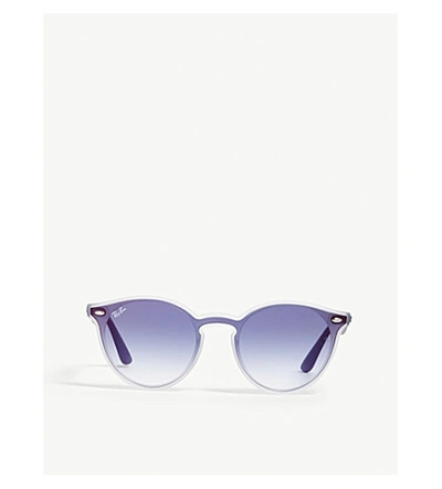 Ray Ban Rb4380 Cat-eye-frame Sunglasses In Clear