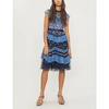 NEEDLE & THREAD ASTRA EMBROIDERED-TULLE DRESS
