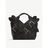 LOEWE Mini buckle-detail woven leather purse