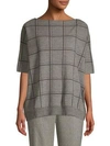 LAFAYETTE 148 Oversize Wool Jacquard Sweater