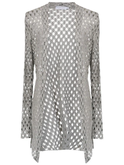 Mara Mac Long Knitted Cardigan In Grey