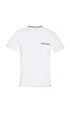 Thom Browne White Medium Weight Cotton Jersey T-shirt In White