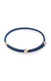 BEA BONGIASCA HELICONIA 9K ROSE GOLD AND LEATHER BRACELET,FB404RG