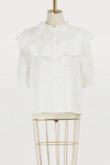 SEE BY CHLOÉ BRODERIE ANGLAISE TOP,CHS18AHT26021/101