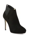 JIMMY CHOO Talula Suede & Elastic Booties,0400097569771