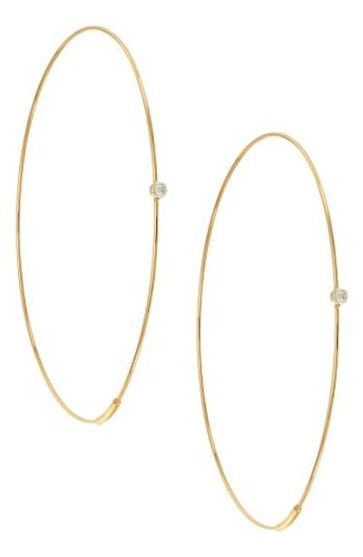 Lana Jewelry Lana Large Magic Hoop Diamond Earrings In Yellow Gold