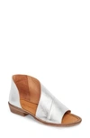 Free People 'mont Blanc' Asymmetrical Sandal In Silver