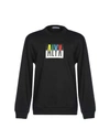 Alyx Color Block Logo Cotton Blend Sweatshirt In Black