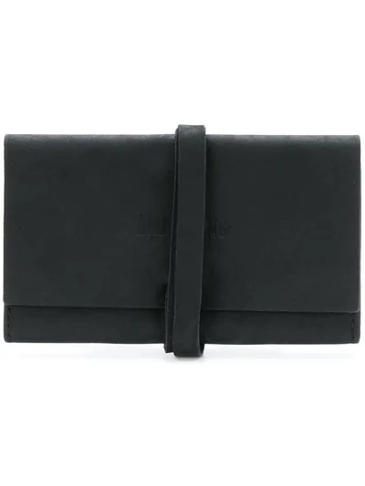 Uma Wang Wrap Around Strap Wallet In Black