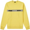 Napapijri Buena Cotton Blend Sweatshirt In Yellow