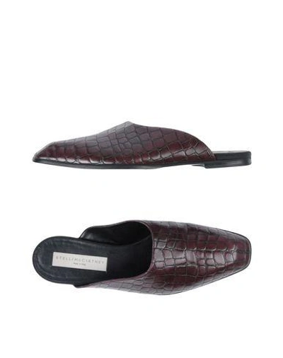 Stella Mccartney Mules And Clogs In Maroon