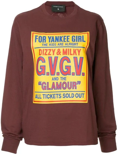 Gvgv Hysteric Glamour × G.v.g.v. Printed Sweatshirt In Brown