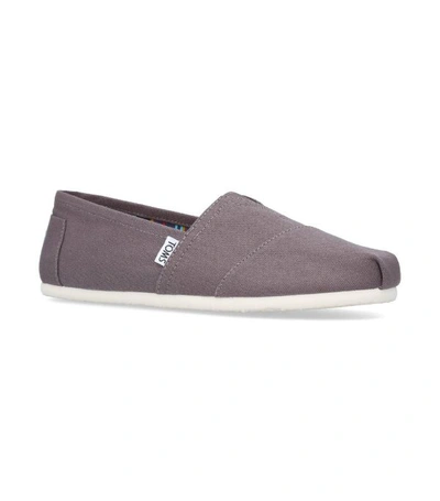 Toms Classic Espadrilles In Gray Canvas-grey