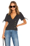 LPA Fitted Button Up Top With Puff Sleeves,LPAR-WS191