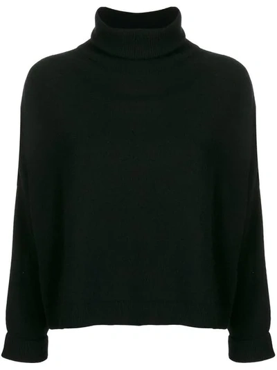 Dušan Roll-neck Fitted Sweater In Black