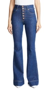 ALICE AND OLIVIA HIGH RISE BELL JEANS