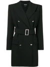 TOM FORD TOM FORD TAILORED DOUBLE-BREASTED MINI DRESS - BLACK