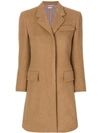 THOM BROWNE CLASSIC CHESTERFIELD OVERCOAT IN CAMEL HAIR