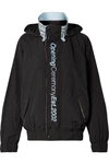 OPENING CEREMONY EMBROIDERED CRINKLED-SHELL TRACK JACKET