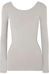 JAMES PERSE SKINNY BALLET STRETCH-COTTON JERSEY TOP