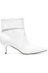 PAUL ANDREW BANNER PATENT-LEATHER ANKLE BOOTS