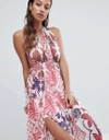 THE JETSET DIARIES PAISLEY MAXI DRESS - PINK,J5181039