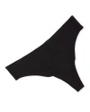 Hanro Invisible Cotton Thong Underwear In Black
