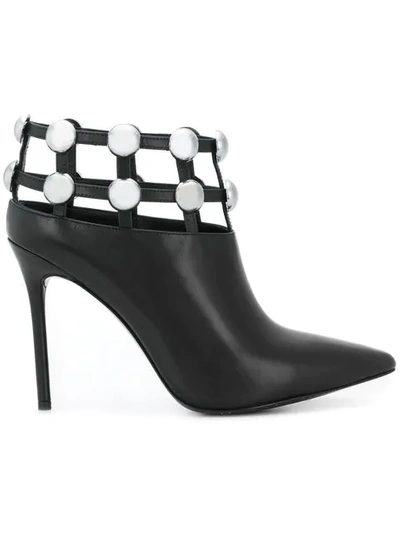 Alexander Wang Tina Studded Leather Ankle Boots In Black