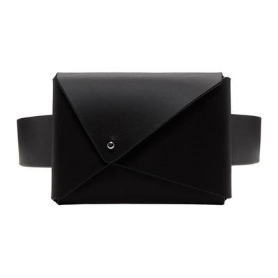 Fleet Ilya Black Money Belt Bag In Black/silv