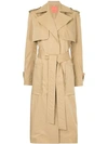 MANNING CARTELL MANNING CARTELL MILITARY STYLE TRENCH COAT - BROWN