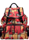 BURBERRY VINTAGE CHECK GRAFFITI BACKPACK,10670279