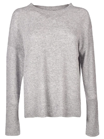 Theory Ribbed Jumper In Grey