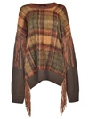 DSQUARED2 LOOSE CHECKED SWEATER,10670467