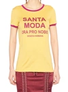 DOLCE & GABBANA 'SANTA MODA' T-SHIRT,10670248