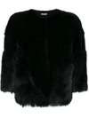 DESA 1972 DESA 1972 BOXY SHEARLING JACKET - BLACK