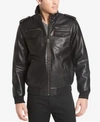 Levi's Men's Sherpa Lined Faux Leather Aviator Bomber In Black