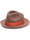 BORSALINO BORSALINO TRILBY HAT - BROWN